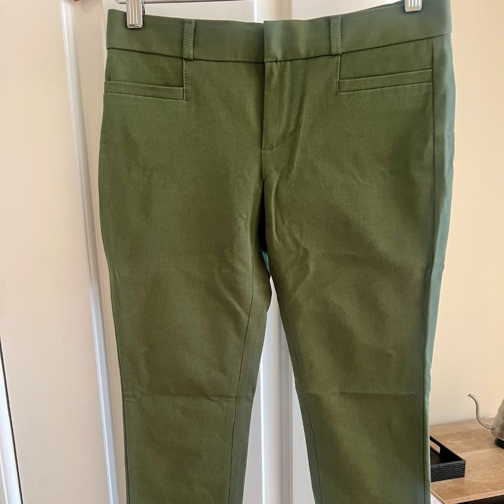 NWT Banana Republic 0P Olive Green Sloan pants